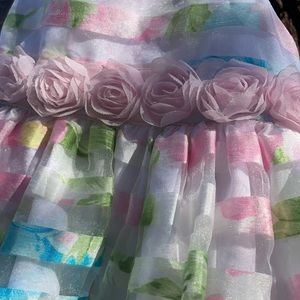 fancy, floral toddler dress